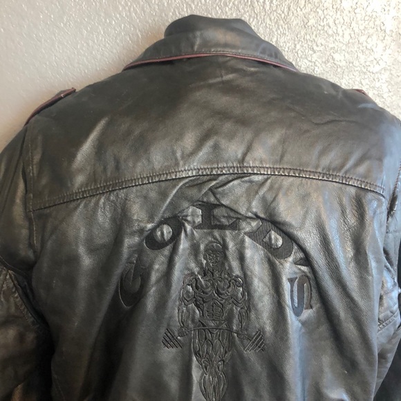 Gold’s Gym Leather Moto Jacket with Belt - Picture 7 of 15